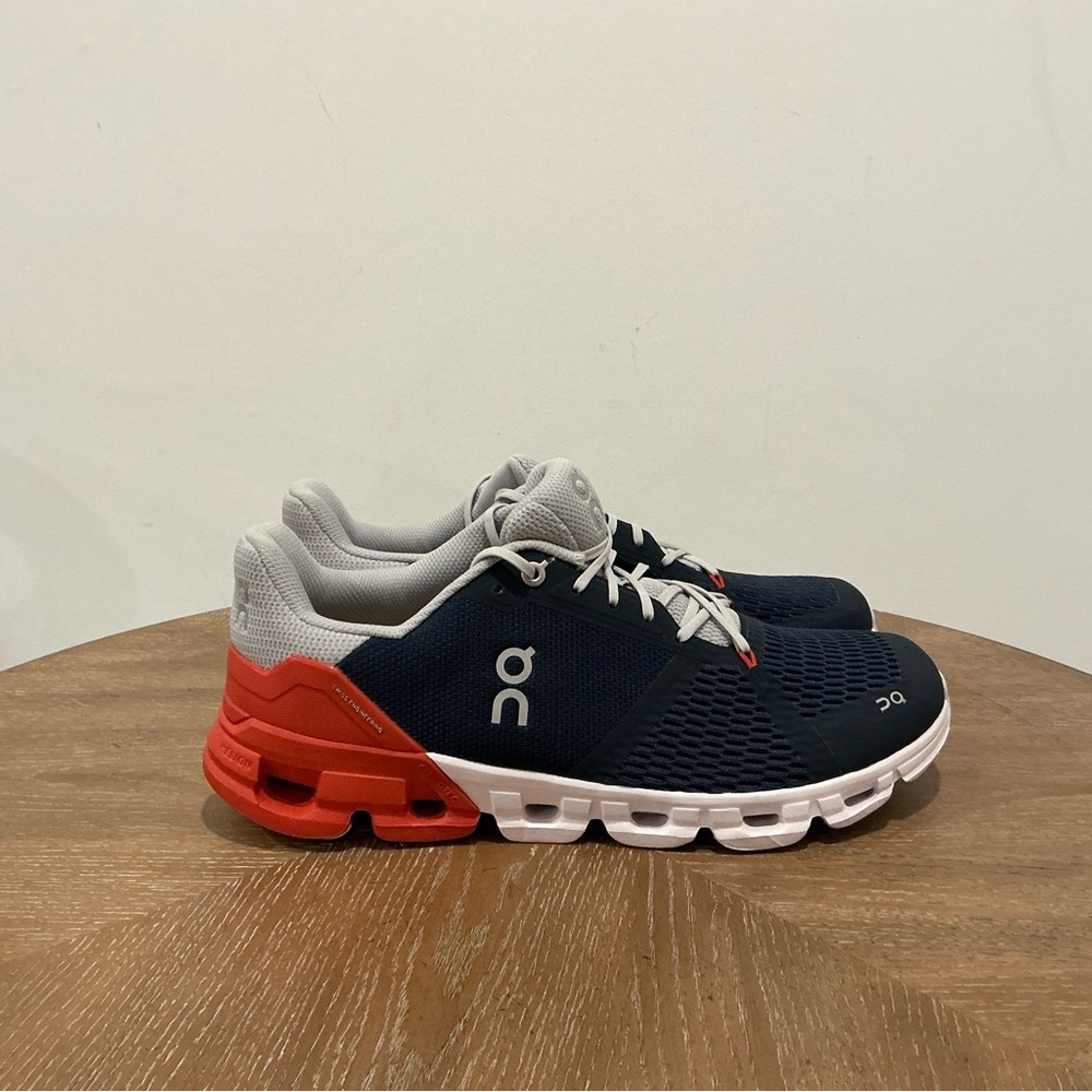 On Cloudflyer 21.99567 Sneakers Men's Midnight Rust Speedboard Running Shoes - Picture 7 of 9